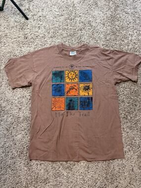 Vintage Bruce Trail Hit The Trail T Shirt nature motifs